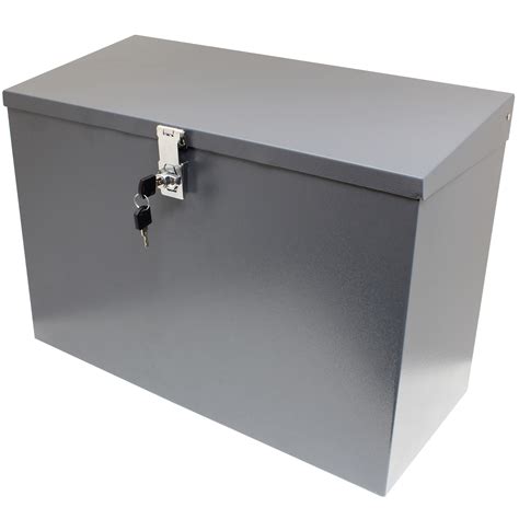 lockable metal storage boxes containers